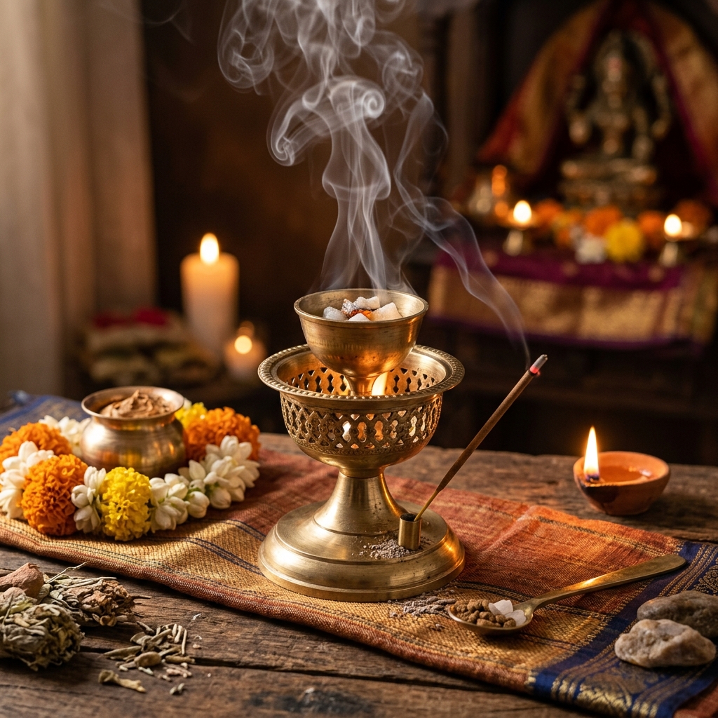 Vastu Camphor & Dhoop Diffuser Kit