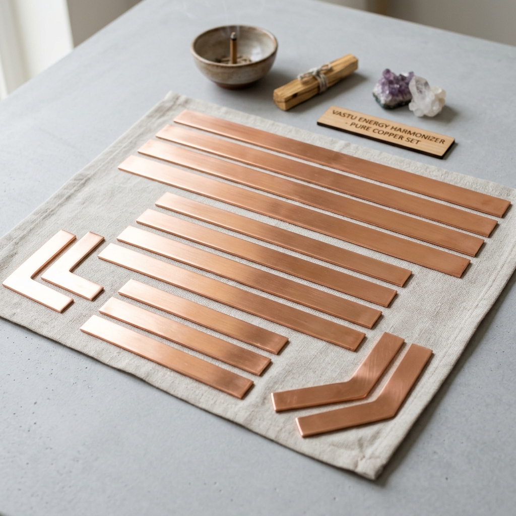 Copper Vastu Strip Set (Energy Correction)